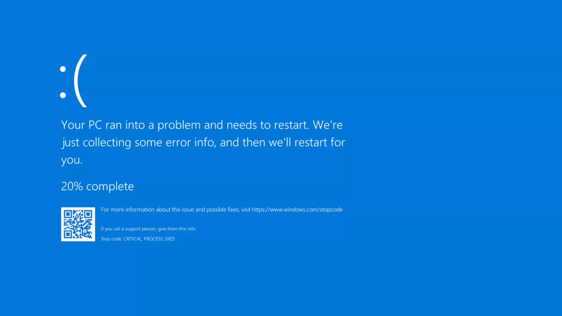 Windows Blue Screen (BSOD Error)