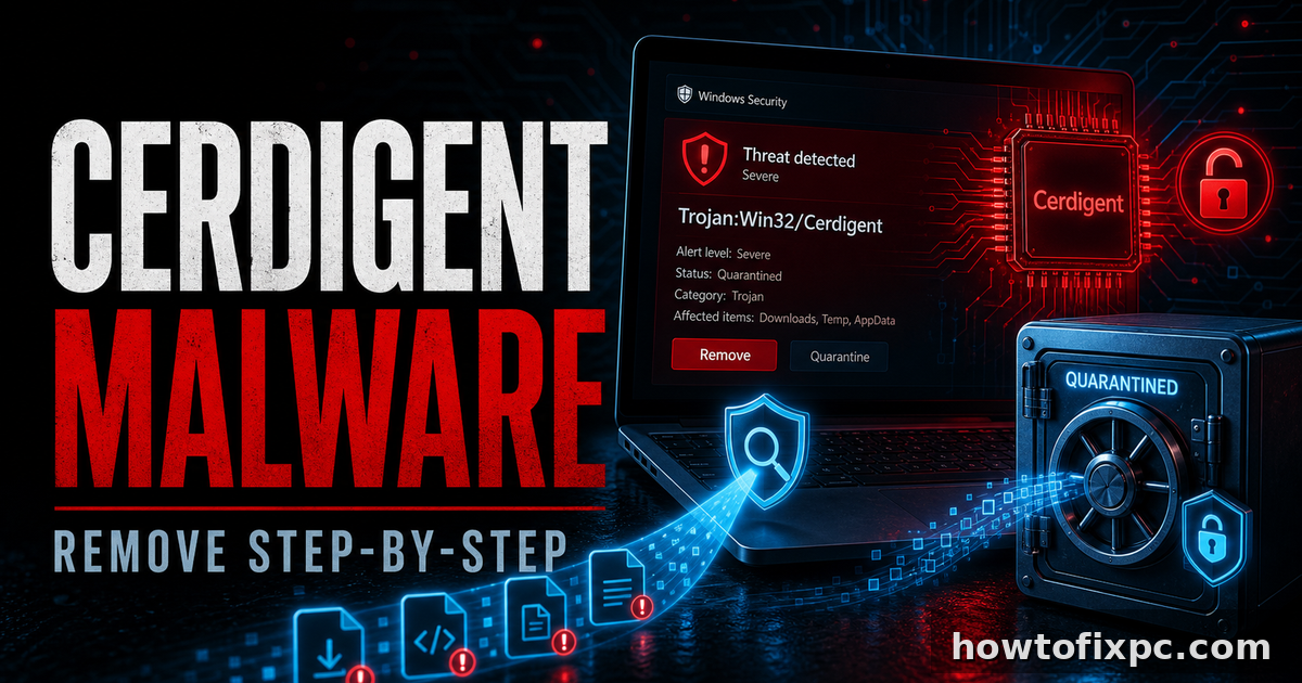 Trojan:Win32/Cerdigent: What It Means and How to Remove It