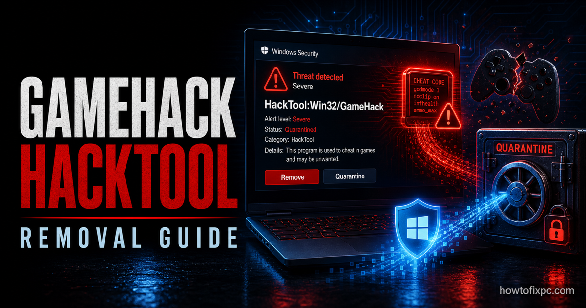 HackTool:Win32/GameHack: What It Means and How to Remove It