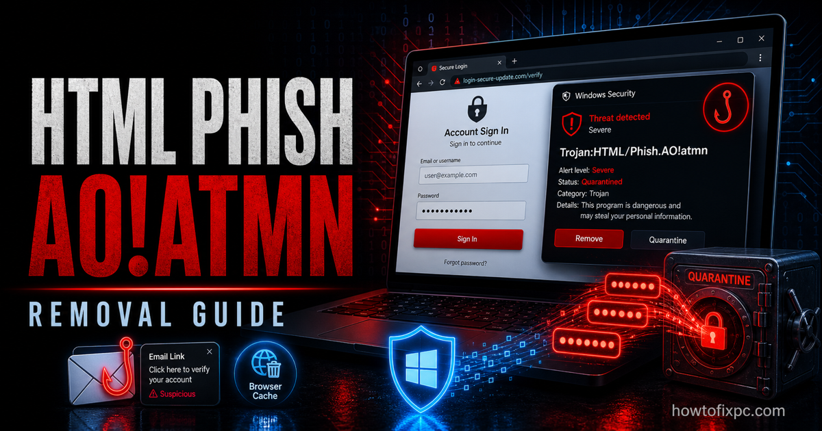 Trojan:HTML/Phish.AO!atmn: What It Means and How to Remove It